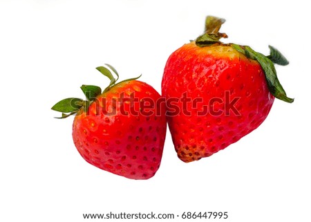 Strawberry isolated on white background, isolated