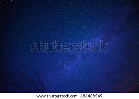 Night sky with lot of shiny stars, natural abstract astro background