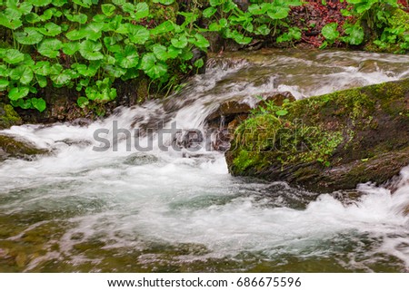 Waterfall in the mountains