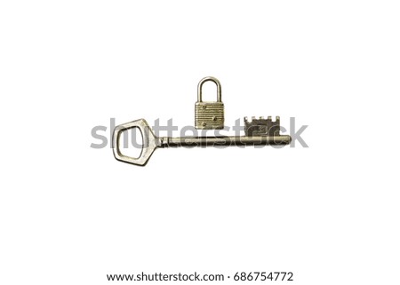 keys and padlock