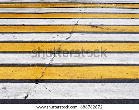 Perspective of  pedestrian crossing