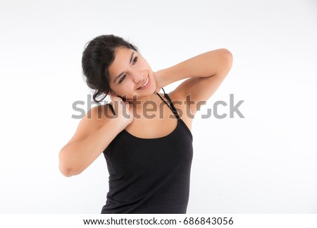 beautiful latin woman smiling