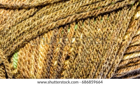 Close up of Knitting Wool B, Yarn Blur Background, Shallow Depth of Field Macro Photography