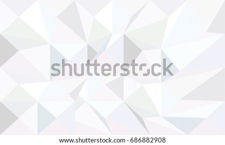 Abstract geometric background. Monochrome mosaic Vector. White Crumpled Paper texture. Triangle Pattern IPhone wallpaper. fractal flower shape High Tech abstract kaleidoscope fractal light, mandelbrot Royalty-Free Stock Photo #686882908