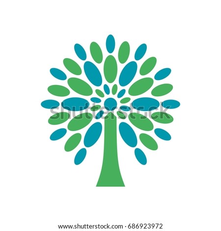 tree logo vector.