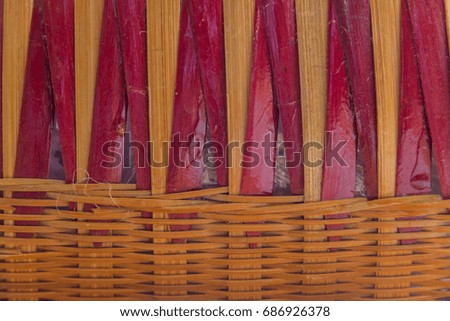 Colourful straw background,basket weave texture.use for background