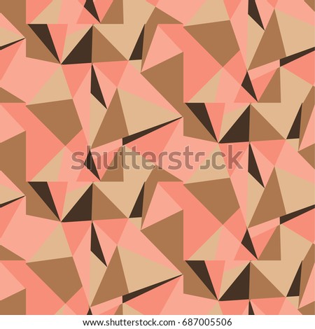 Seamless background of triangles, vector