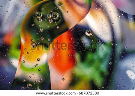 colorful background from water drops