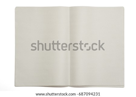 Blank Newspaper With White Background Stock Photos And Images Avopix Com