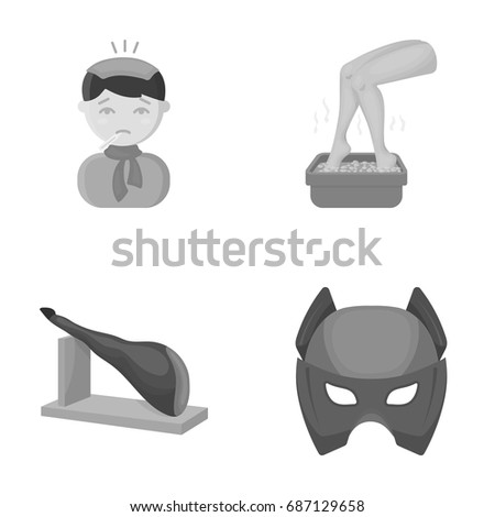 medicine, cosmetology, business and other web icon in monochrome style. Superman, cinema, fantasy, icons in set collection.