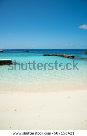 Beach on the maldives