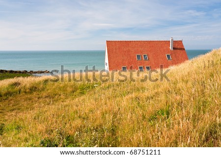 roof oh house on English Channel