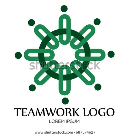 Isolated business logo on a white background, Vector illustration