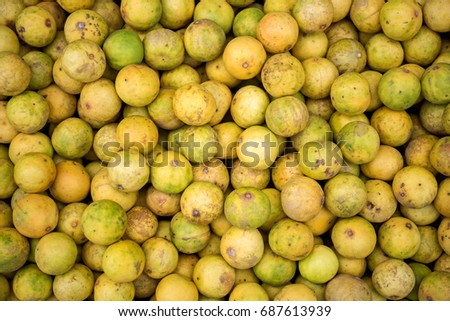 Fresh lemon in the market, Thailand