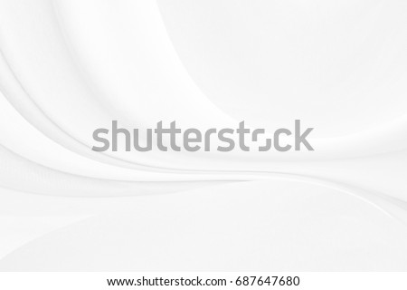 White cloth background abstract with soft waves. Royalty-Free Stock Photo #687647680
