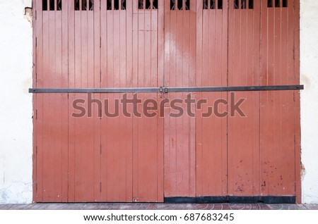 red wooden door background,texture
