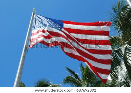 American Flag Royalty-Free Stock Photo #687692392