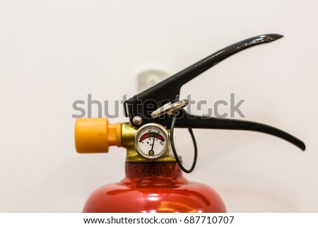 fire extinguisher closeup