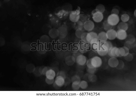 Blur bokeh of light on black background