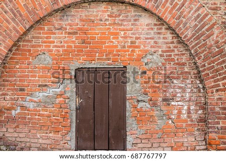  old red brick wall texture background