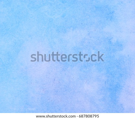 blue watercolor paper