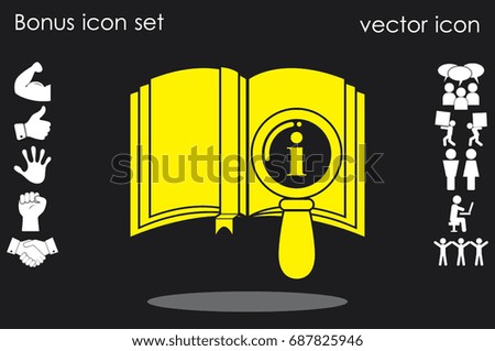 book icon vector.