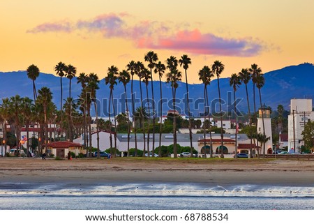 View on Santa Barbara from the pier