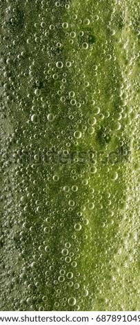 green background with air bubbles