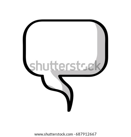 speech bubble isolated icon