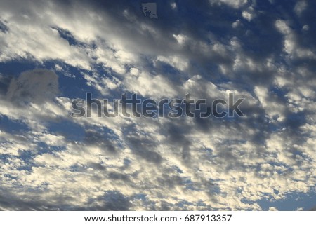 Beautiful cloud pattern in the sky