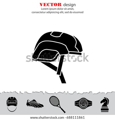 Helmet for airsoft. Helmet icon