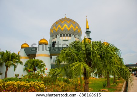 Masjid Negeri Sabah the state mosque of Sabah in Kota Kinabalu, Malaysia.