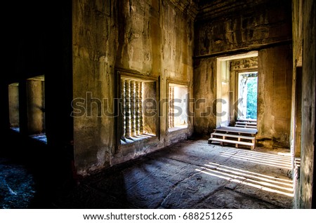 Angkor Wat Interior, Cambodia