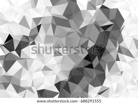 Grayscale halftone abstract background. Raster clip art