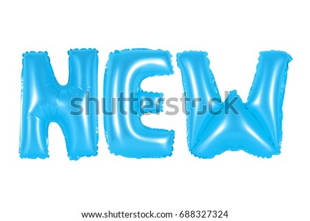 blue alphabet balloons, new, blue number and letter balloon