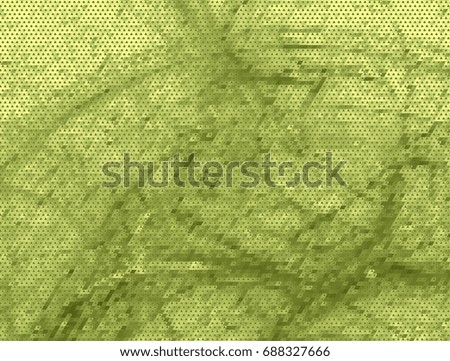 Monochrome abstract background. Spotted halftone effect in green tone. Design element for book covers, presentations layouts, title backgrounds. Raster clip art.