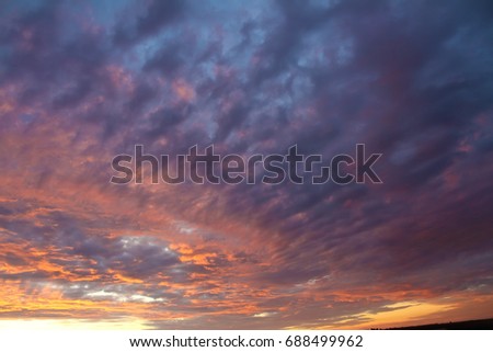 Sky in Sunset Time