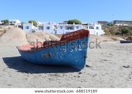 A boat on the beach of Paternoster