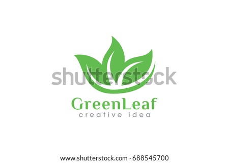 Creative Leaf Concept Logo Design Template