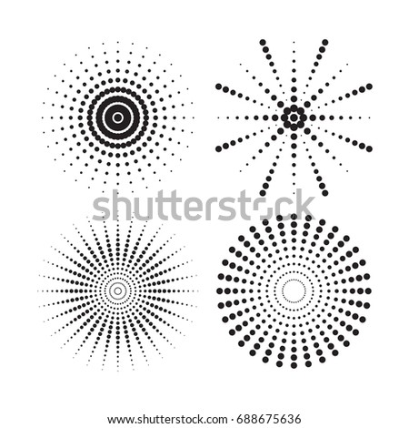 graphic fireworks, vector