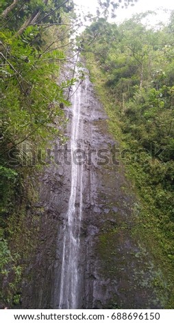 Oahu, Hawaii: Moana Falls waterfall