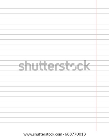 Standard school notebook in the line, vector background