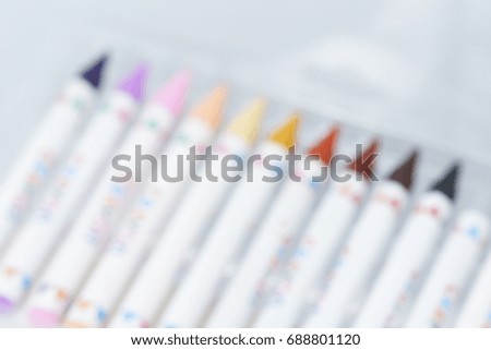 Blurry colorful crayon as abstract background
