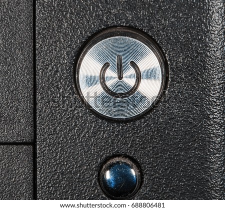 Close up photo of on and off button