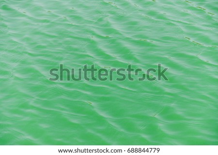 beautiful fresh of green water wave in pool for background
