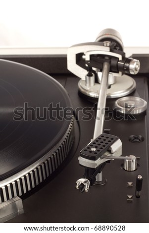 The picture shows a record player.