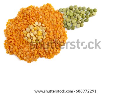 Flower icon made of colourful beans