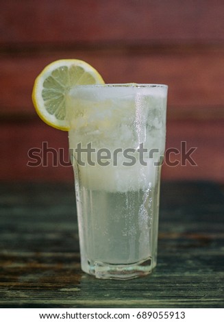 Lemonade is a traditionally homemade drink made with lemon juice, water, and sweetener such as cane sugar or honey