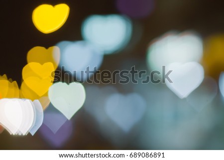 Bokeh lights, heart, love ,blackground -vintage style picture and vintage color