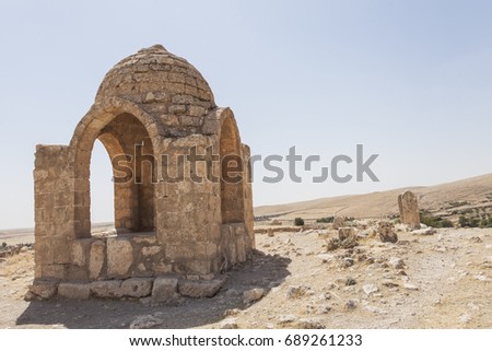 Ruins of tomb in Dara province in Mardin City